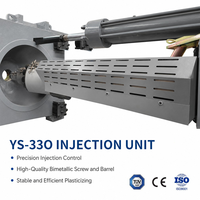 Machines de moulage par injection de plastique PET électriques hydrauliques horizontales industrielles à grande vitesse Yangxin, petite machine de moulage de 330 tonnes