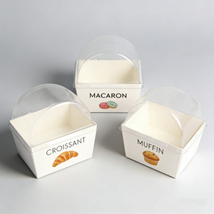 Cajas de Embalaje de Papel para Pasteles, Galletas, Pan, Donuts y Macarons, con Diseño de Logotipo Personalizado, Impresión Ecológica y Plegables - Product Image 2