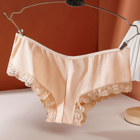 Culottes en dentelle festonnée pour femmes, sous-vêtements délicats et doux, coupe charmante pour dames