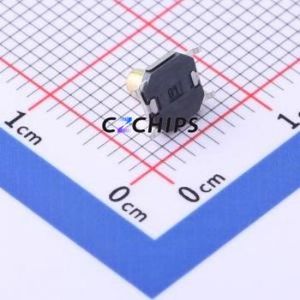 GT-TC084A-H043-L5 Tactile Switch SMD-4P,5.2x5.2mm Switch Single Pole Single Throw Round Button 1.6N Vertical Mount - Product Image 2