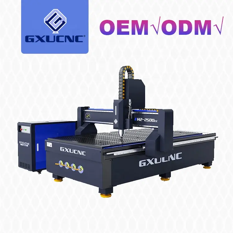 Reklam endüstrisi 3 eksen 3d Cnc Router 1325 ATC Cnc Router gravür oyma makinesi için Metal ahşap