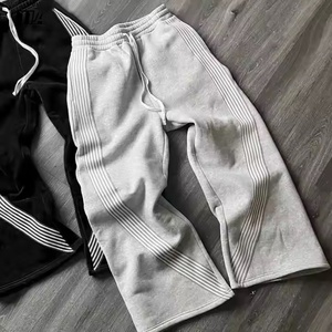Custom High Quality Y2k Fashion Cargo Wide Leg Baggy Trousers <strong>Men</strong> <strong>Joggers</strong> Oversized <strong>Stacked</strong> Pants Flared 100% Cotton Mid - Product Image 1