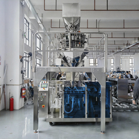Machine d'emballage automatique de sachets à fermeture éclair pour grains de café, machine d'emballage de sachets à fond plat à fermeture éclair pour grains de café, machine d'emballage Doypack