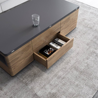 Table basse moderne en bois massif multifonctionnelle réglable et relevable – Produits très demandés