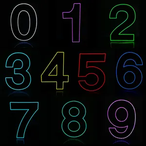 Rgb Neon Numbers Signs Standing And Hang Winbo Free Design Dropshipping No Moq Logo Letters Custom Large Flex Rgb Neon Numbers