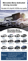 Kamera dasbor mobil 1080P 4K, g-sensor tersembunyi Wifi GPS Android Stealth untuk Benz Glk