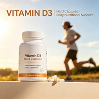 Capsules de vitamine D3 en gélules dures, marque privée OEM, formule personnalisée, complément alimentaire en gros
