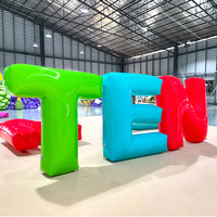 Lettres gonflables géantes 3D personnalisées avec logo, alphabet coloré, imperméables pour l'extérieur, décoration de fête pour la promotion, la publicité et les événements