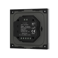 Console DMX512 murale à écran tactile Skydance T15-S 100-240VAC 1 zone avec télécommande RF pour éclairages LED RGB+CCT