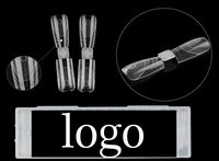 Nouvelle Forme Double Amande Carrée 2-en-1 pour Ongles en Acrylique et Gel – Capsule de Moulage pour Capsules d'Ongles à Double Forme – Marque Privée