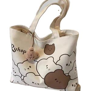 Borse per la Spesa Riutilizzabili Ecologiche in Tela di Cotone Resistente con Stampa Personalizzata di Cartoni Animati - Product Image 1