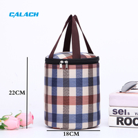 Sac isotherme personnalisé OEM grande capacité pour biberon chauffe-biberon rond en aluminium, sac à déjeuner isotherme