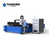 Découpeuse laser à fibre Tianchen série FM haute stabilité 12000W refroidie par eau avec servomoteur Yaskawa et contrôle Cypcut pour tôles métalliques