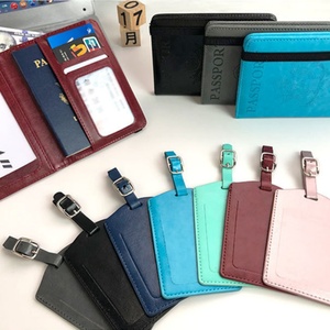 Custom PU Leather <b>RFID</b> <b>Blocking</b> Travel Passport Cover Embossed Logo Printing Card <b>Wallet</b> Passport Jolder - Product Image 6