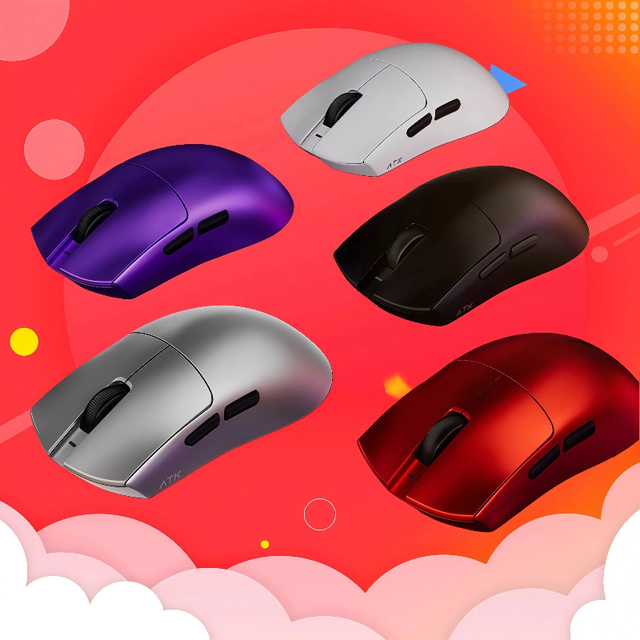 ATK X1 V2 Ultimate 2.0 Gaming Mouse Wireless Paw3950 Ultra 54g Lightweight 750IPS 0.163ms Low Latency Ergonomic Design Stock