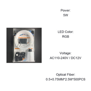 Kit <span class=keywords><strong>de</strong></span> 500 ampoules LED 5W à fibres optiques pour plafond <span class=keywords><strong>de</strong></span> voiture, effet <span class=keywords><strong>ciel</strong></span> <span class=keywords><strong>étoilé</strong></span>, éclairage intérieur <span class=keywords><strong>de</strong></span> voiture - Product Image 2