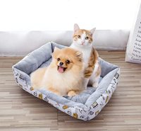 통기성 좋은 강아지 소파 침대 겸용 양면 애완동물 침대 및 액세서리 대형 직사각형 애완견/고양이 침대