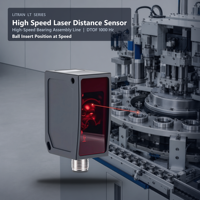 Capteur de déplacement laser haute vitesse pour ligne d'assemblage de roulements Distanzsensor ODS10 DTOF 1000Hz IP65 pour insertion de billes OEM ODM Usine