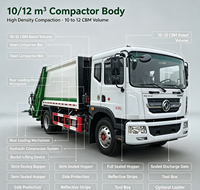 Compacteur à chargement arrière QTD Dolica D9 4X2 10-12CBM manuel Euro 6, 18000KG MVM, conduite à gauche, pour la collecte des déchets municipaux