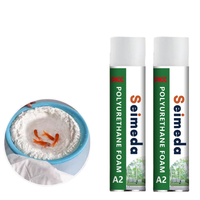 Mousse PU OEM, adhésif imperméable expansible en spray pour la construction et l'emballage, couleur blanche, certifié ISO