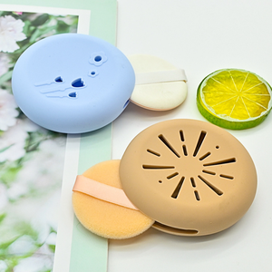 Hot Sale Silicone Powder Puff Storage Case Dustproof Breathable Powder Puff Bag Storage High Value Portable Beauty Tools - Product Image 1