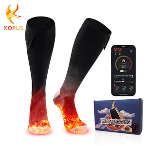 Chaussettes <span class=keywords><strong>chauffantes</strong></span> rechargeables pour l'hiver, pour la randonnée en plein air, le <span class=keywords><strong>ski</strong></span>, les jambières <span class=keywords><strong>chauffantes</strong></span> respirantes en tissu de coton épais - Product Image 1