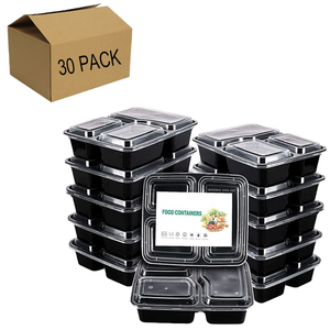 Rectangular Microwaveable Container with Lid 3-compartment,BPA Free Reusable & Recyclable Freezer Safe Microwave Safe Dishwashe - Product Image 6