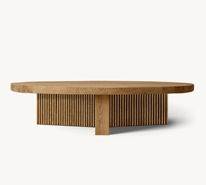 Sassanid OEM Diseño moderno Hecho a mano de maderas recuperadas <span class=keywords><strong>Julien</strong></span> Plank Mesa de centro redonda - Product Image 2