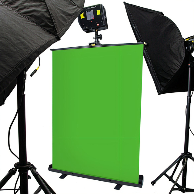 Easy Setup Collapsible Background Screen for Product Photography & Live Studio Usage Lightweight with Durable Polyester Material