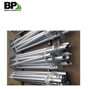 घर के निर्माण के लिए एएसटीएम ए153 गोल शाफ्ट हेलिकल पाइल्स को पूरा करने के लिए अधिक भार क्षमता वाली हॉट डिप गैल्वेनाइज्ड - Product Image 3