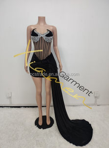 Женское вечернее платье со стразами - Product Image 5