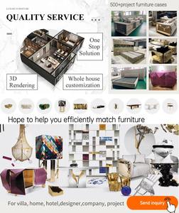 Furnistyle Nouveau Design Nordic Light Luxury Stainless Steel Metal <span class=keywords><strong>Console</strong></span> Tables avec miroir d'entrée pour Villa Living Room - Product Image 6