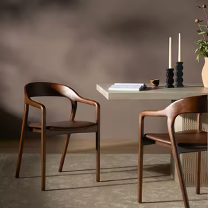 Muebles de Comedor de Diseño Moderno JP, <span class=keywords><strong>Sillas</strong></span> de <span class=keywords><strong>Madera</strong></span> Maciza para Hogar, Restaurante, Oficina, Parque, Estilo Rústico - Product Image 1