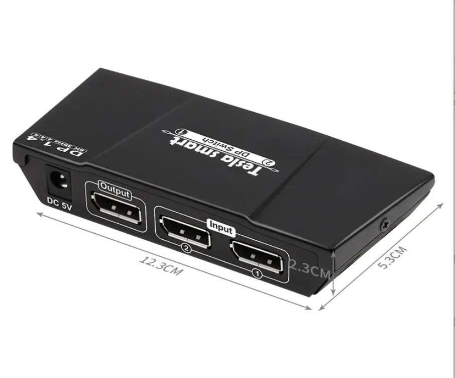 TESmart OEM ODM 8k 2x1 видео адаптер переключатель шальтер HDCP Displayport конвертер 2 в-1 выход DP переключатель для монитора проектора ТВ