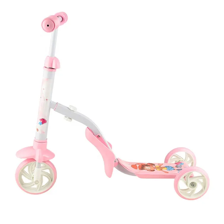 Baby bike load Light 3 Wheels Children 2 IN 1 Kids Kick Scooter High Quality foldable kids scooter