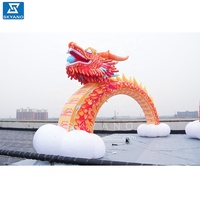 Sculpture de dragon gonflable personnalisée sculpture de publicité commerciale art décoratif