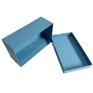 Boîte de présentation <span class=keywords><strong>vide</strong></span> pour chaussures, 2 pièces séparées, couvercle relevable, boîtes rigides personnalisables, gaufrage, pelliculage mat pour sérum de soin de la peau - Product Image 3