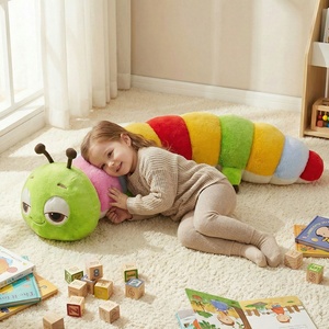 Peluche chenille colorée, couleurs arc-en-ciel vives, insecte en peluche doux, rembourrage en coton PP, abeille mignonne, cadeau d'anniversaire pour enfants - Product Image 6