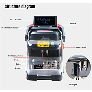Xhorse Cá Heo II XP-005L Xp005l Chính Máy Cắt Cho Tất Cả Các Chìa Khóa Bị Mất Mới Cá Heo II Tự Động Máy Cầm Tay - Product Image 6