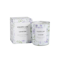 Bougie parfumée artisanale de luxe écologique à base de cire de soja botanique, mini pot en verre de 50 g, coffret cadeau d'aromathérapie, décoration d'intérieur, Noël