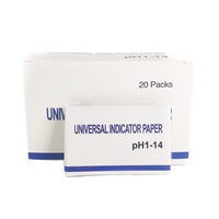 Bandelettes de test de pH universelles Indicateur d'expérience acide-base 80 bandelettes Papier Version anglaise Test de qualité de l'eau pour les ressources pédagogiques