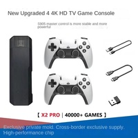 Console de jeu rétro classique X2 PRO 128 Go HD avec manette sans fil 2.4G 3D pour jeux vidéo à domicile
