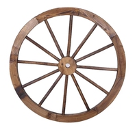 Performance à coût élevé 60CM roues de chariot en bois Antique décoration murale ferme rustique décoration de la maison accessoires de mariage