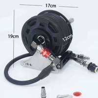 Enrouleur de tuyau de compresseur d'air tout-terrain robuste, auto-rétractable, pour gonflage de pneus, fixation murale/cage de protection, utilisation tout-terrain