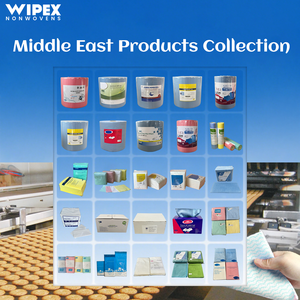 Échantillon gratuit de lingettes industrielles résistantes <span class=keywords><strong>Wipex</strong></span>, couleur personnalisée, non tissées, bleues, rouges, pour le nettoyage des mains - Product Image 5
