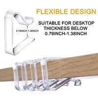 Support de nappe pour noël maison fête de mariage intérieur extérieur Transparent clair nappe Clips, pinces de nappe en plastique