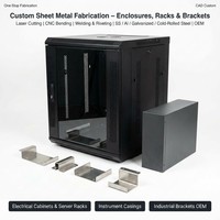 Gabinete Metálico de Acero Personalizado con Recubrimiento en Polvo para Instrumentos Industriales, Cepillado y Pasivación, Gabinete de Red Metálico