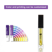Vente en gros Tubes de rouge à lèvres en plastique carrés personnalisés 5ml Tubes de brillant à lèvres carrés vides Boîtes pour emballage cosmétique