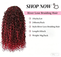 Extensions de cheveux synthétiques bouclés pré-bouclés de 18 pouces pour tresses Goddess Locs au crochet, tresses Passion Twist à trame unique