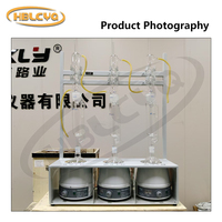 Soxhlet Extractor, Soxhlet Extraction Apparatus for Oil and Fat Analysis, Lab Glassware